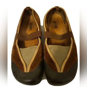 KALSO Earth INTRIGUE Moss Brown Loafers 8B Comfort Mary Jane Leather Shoes